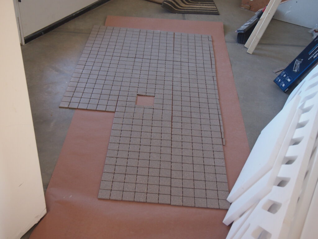 shower floor tile layout